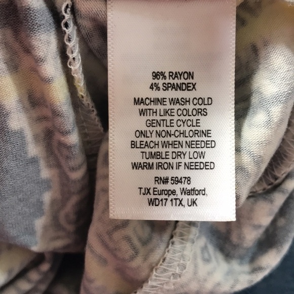 Cynthia Rowley Black Yellow Print Stretchy Maxi Skirt Size 1X - Picture 8 of 8